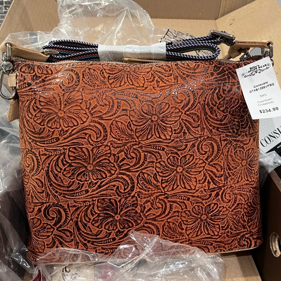 Consuela Bags Consuela Downtown Sally Tooled Leather Crossbody Poshmark